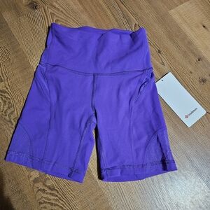 Lululemon atomic purple wunder train mesh shorts